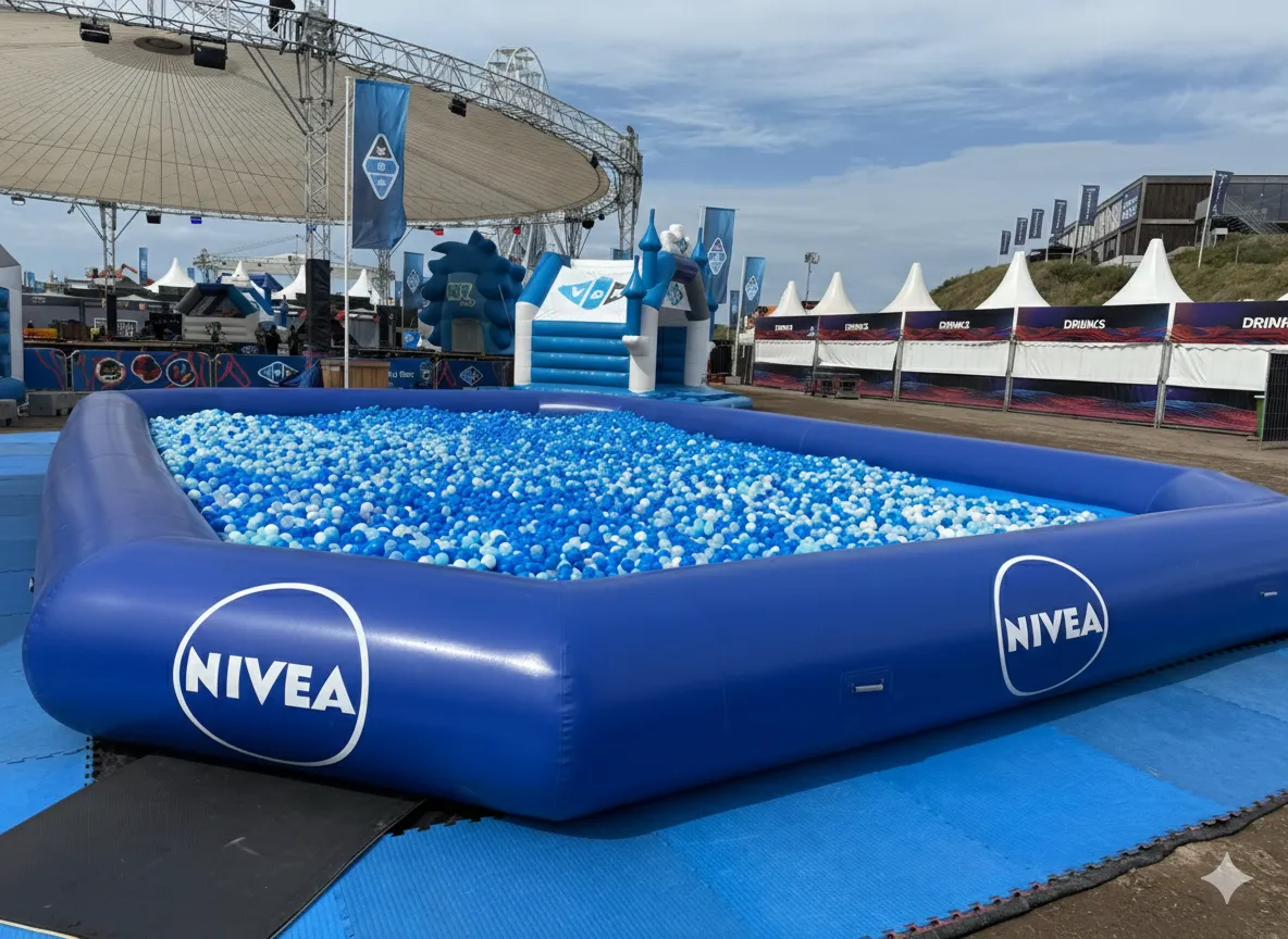 NIVEA gebrande sponsor ballenbak activatie